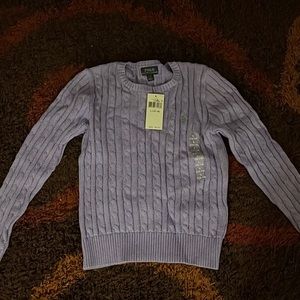Polo knit sweater
